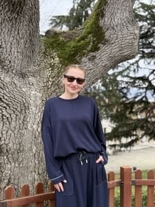 Flamenko ipek oysho etek Takım Lacivert