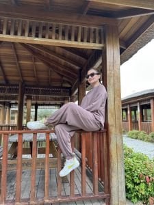 Paçası lastiklİ takım Vizon 4572