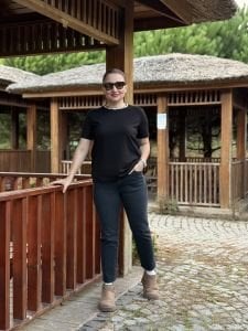 Leg Antrasit orjinal Mng kot pantolon