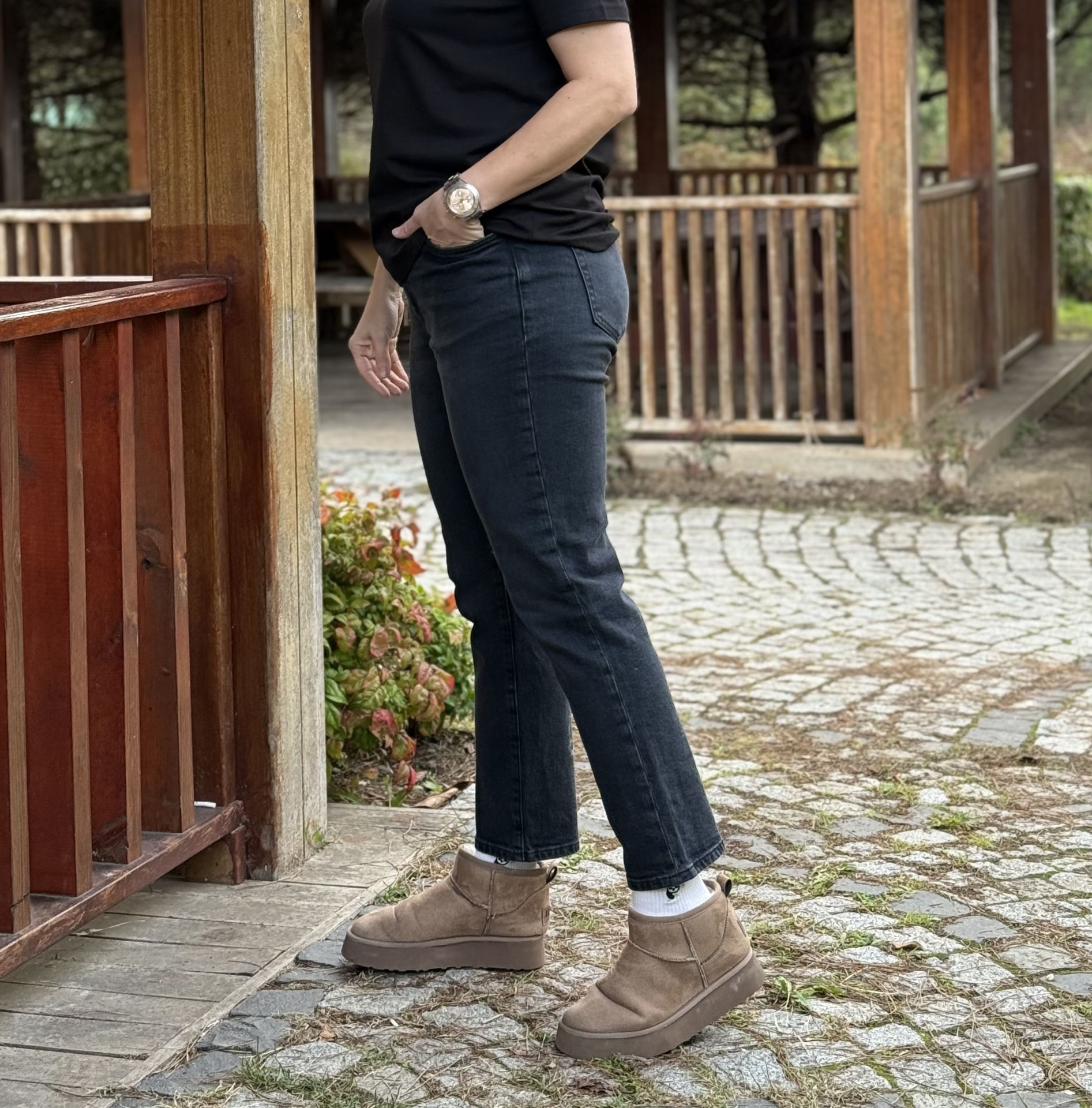 Leg Antrasit orjinal Mng kot pantolon