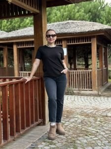 Leg Antrasit orjinal Mng kot pantolon