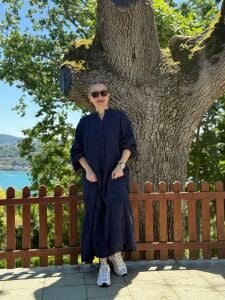 Polo Brode Patlı tensel elbise Lacivert