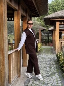 Yelek içi polar Seli Takım Kahve