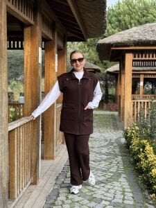 Yelek içi polar Seli Takım Kahve