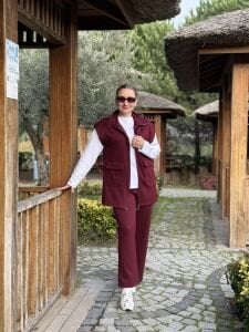 Yelek Seli Takım Bordo