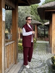 Yelek Seli Takım Bordo