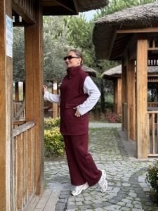 Yelek Seli Takım Bordo