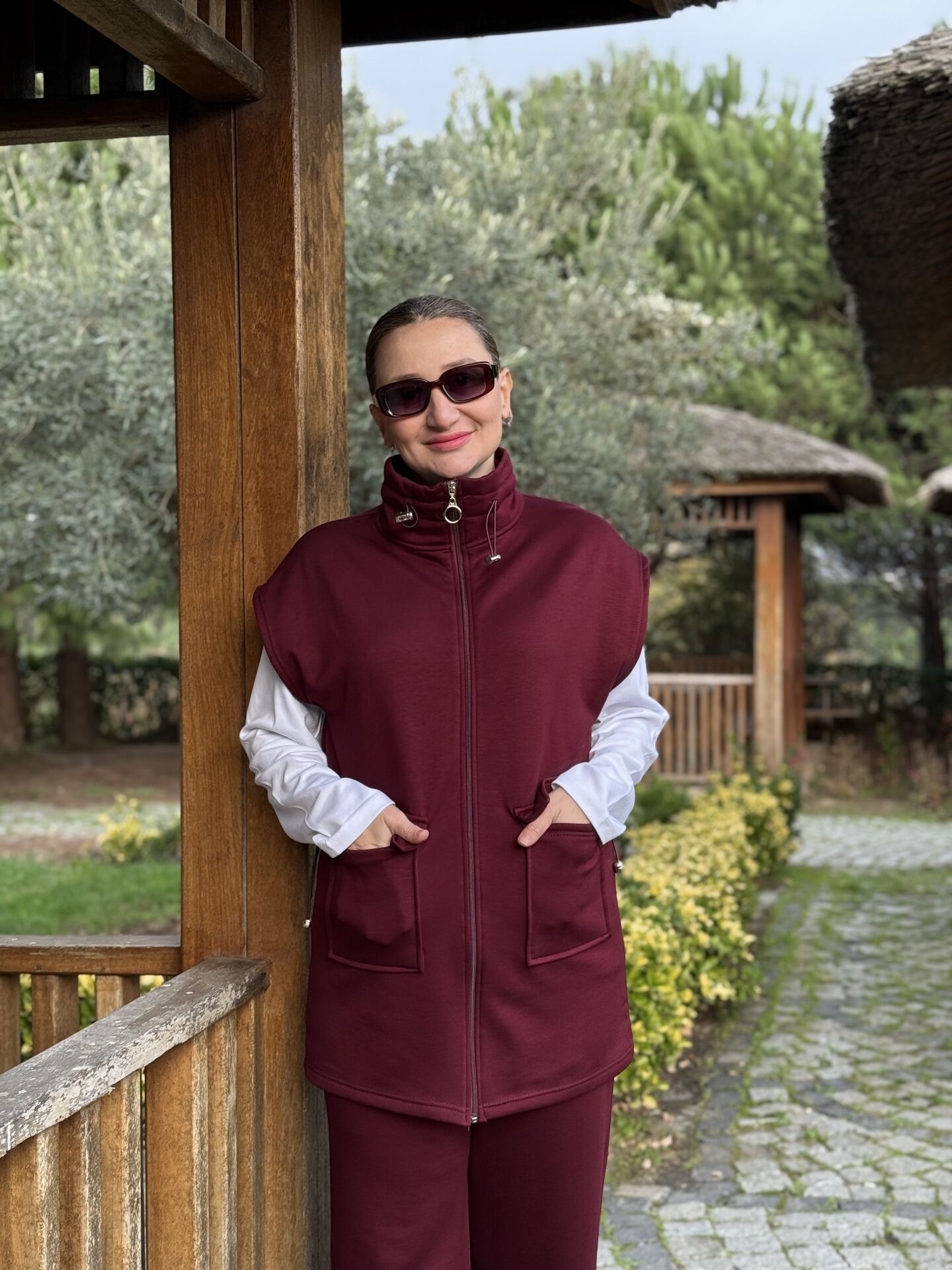 Yelek içi polar Seli Takım Bordo