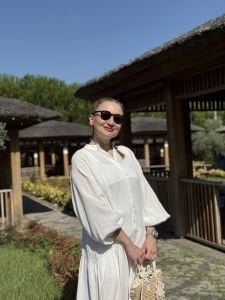 Beyaz Müslin elbise