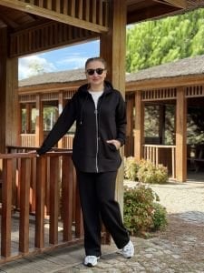 2263 Oysho takım fermuarlı Siyah