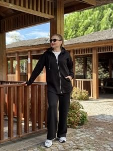 2263 Oysho takım fermuarlı Siyah