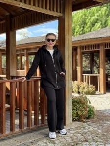 2263 Oysho takım fermuarlı Siyah