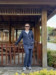 2263 Oysho takım fermuarlı Antrasit