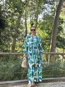 Modal gülse katleya elbise