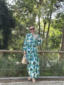 Modal gülse katleya elbise