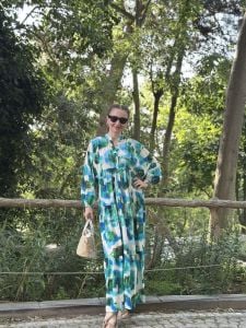 Modal gülse katleya elbise