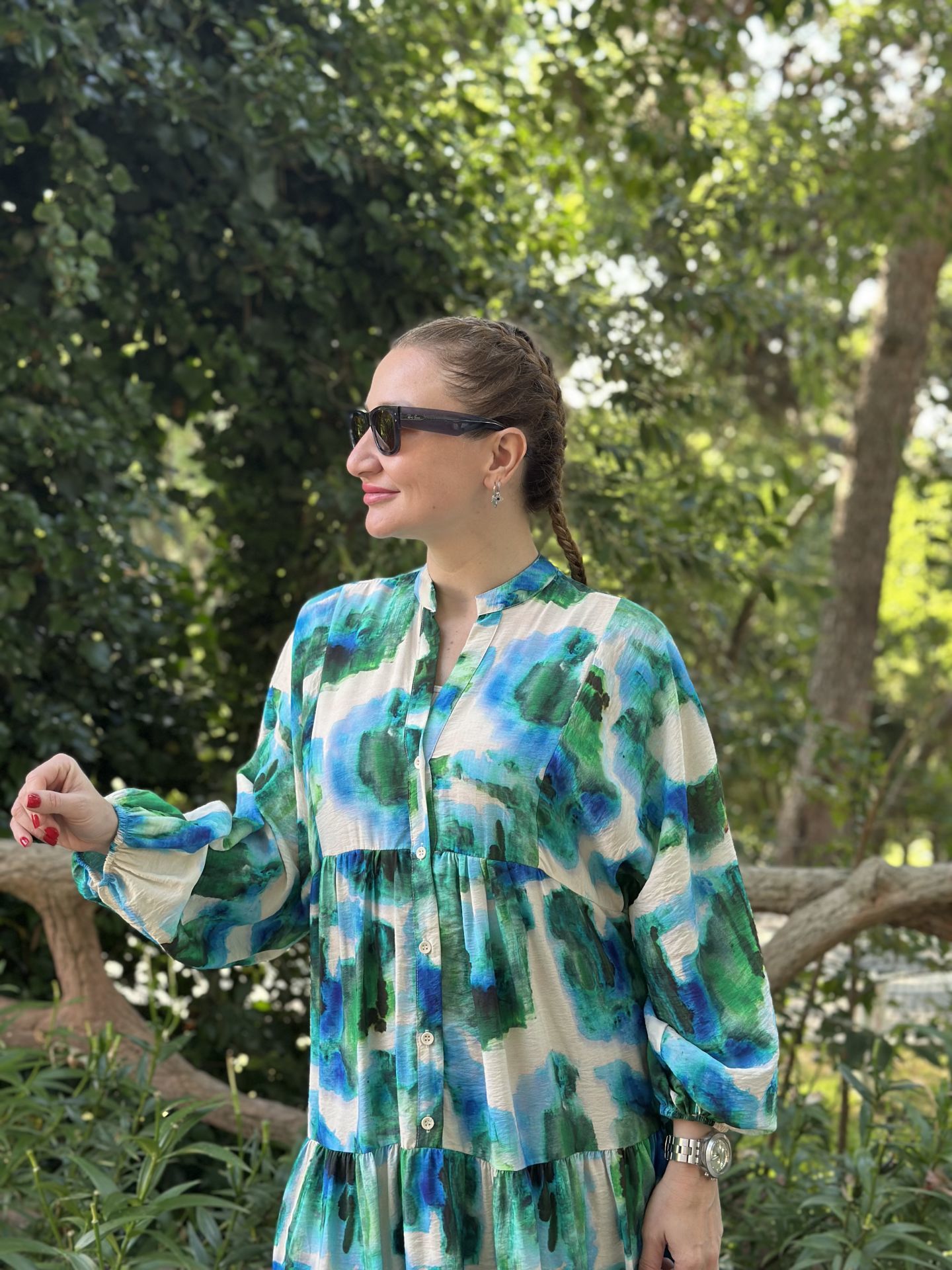 Modal gülse katleya elbise