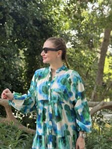 Modal gülse katleya elbise