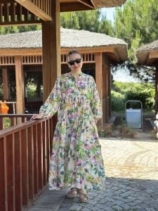 Pırıl modal tensel katleya elbise