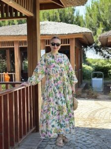 Pırıl modal tensel katleya elbise