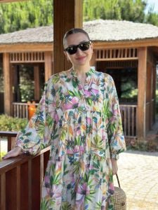 Pırıl modal tensel katleya elbise