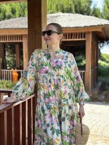 Pırıl modal tensel katleya elbise