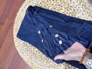 A.Akay paça detaylı pantolon indigo