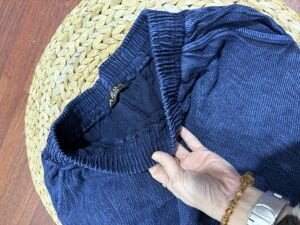 A.Akay paça detaylı pantolon indigo