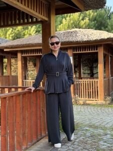 Kemerli Oysho Takım Antrasit