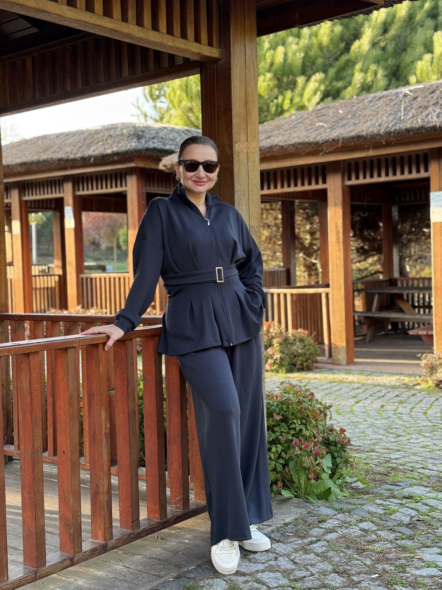 Kemerli Oysho Takım Antrasit