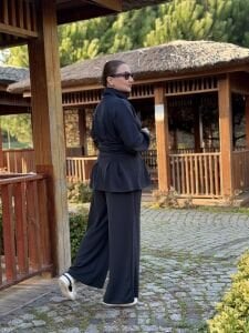 Kemerli Oysho Takım Antrasit