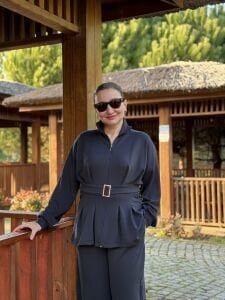 Kemerli Oysho Takım Antrasit