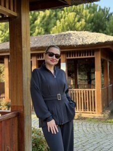 Kemerli Oysho Takım Antrasit