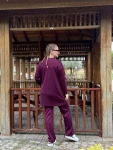 2258 Çift cepli Oysho takım mürdüm