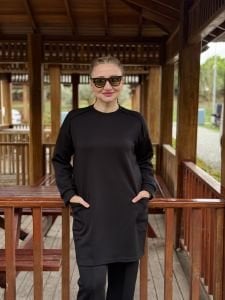 2258 Çift cepli Oysho takım Siyah