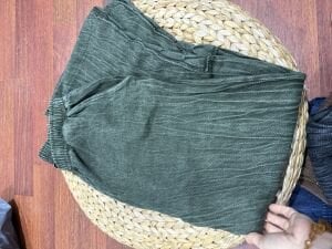 A.Akay paça detaylı pantolon haki