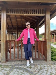 Orjinal Oversize Kot gömlek Pembe