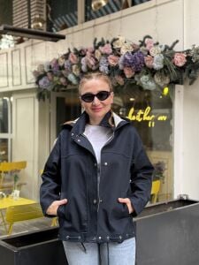 Kapüşonlu sweat detaylı Z.R Orijinal MONT Lacivert