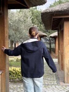 Kapüşonlu sweat detaylı Z.R Orijinal MONT Lacivert