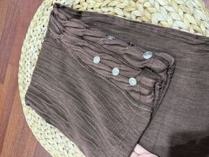 A.Akay paça detaylı pantolon kahve