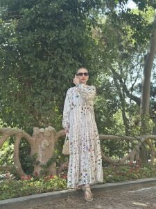 Garden Modal tensel elbise katleya