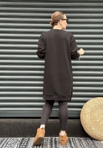 SİYAH LCS SWEAT-TUNİK Elbise