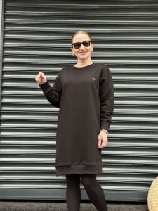 SİYAH LCS SWEAT-TUNİK Elbise