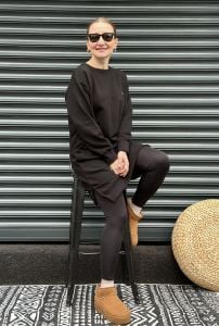 SİYAH LCS SWEAT-TUNİK Elbise