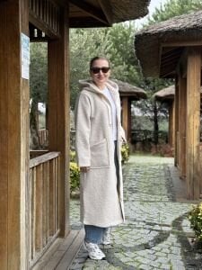 A.Akay Fermuarlı Kuzu Kaşe kap Taş