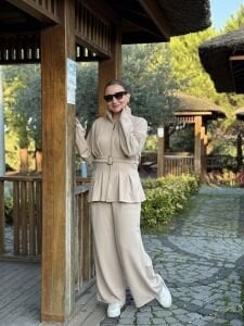 Kemerli Oysho Takım Taş