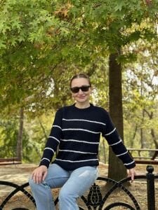 Laci beyaz çizgili kazak