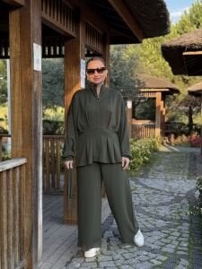 Kemerli Oysho Takım Haki