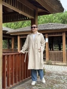 Premium orjinal marka Astarlı trençkot Taş