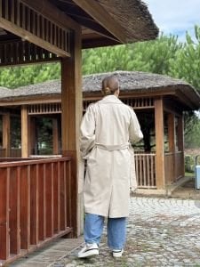 Premium orjinal marka Astarlı trençkot Taş